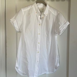 J Crew Short Sleeve Blouse - 2 NWT, Cotton